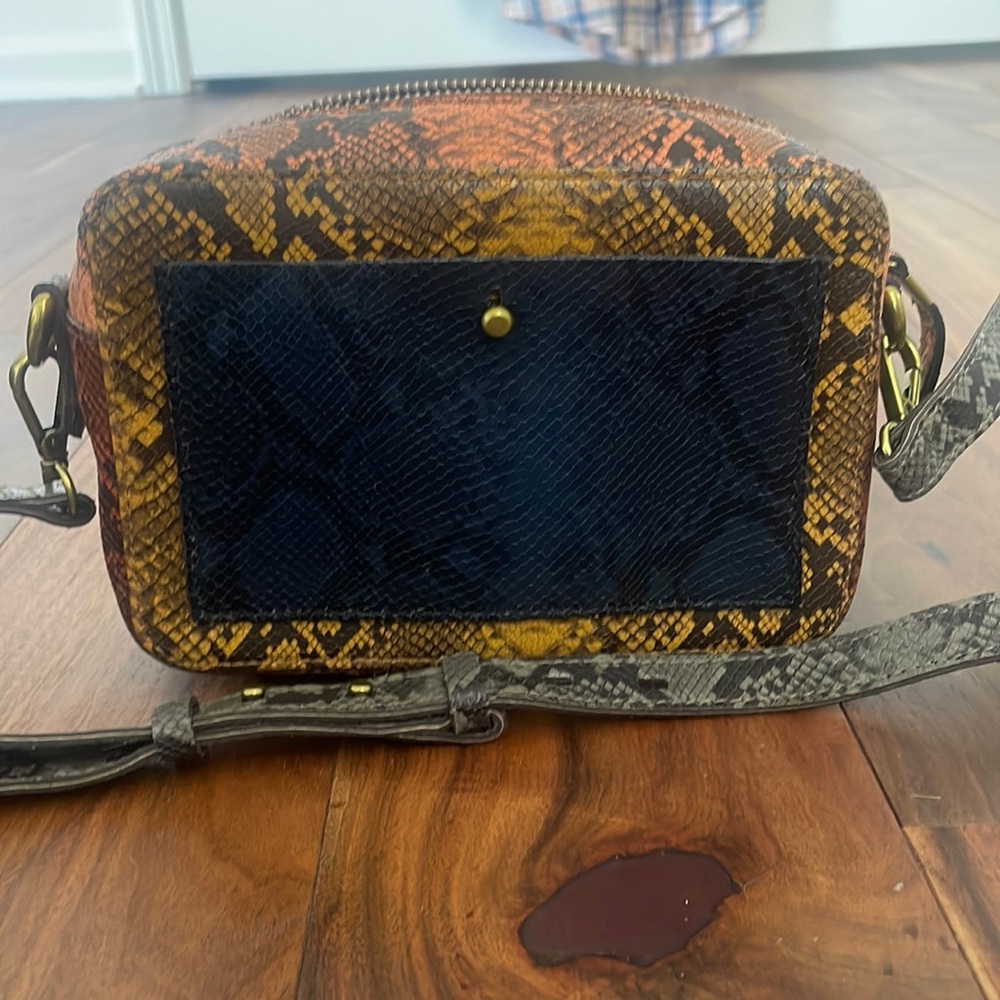 The Transport Camera Bag: Colorblock Snake Embossed Edition
